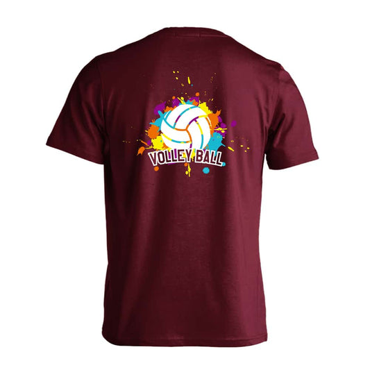 バレーボール カラフルインク バレーボール 吸水速乾ドライTシャツ