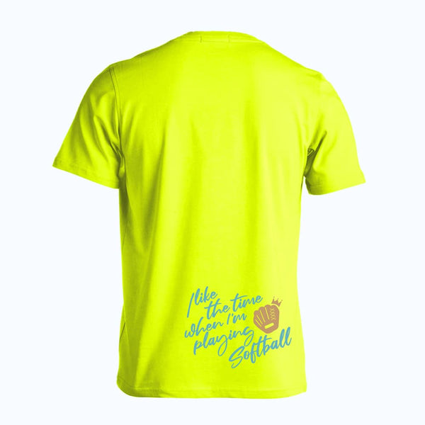 ソフトボールをしている時間が好き｜ソフトボールドライTシャツ