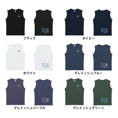 ラクロス ラクロスをしている時間が好き リサイクルポリエステル ノースリーブシャツ カラーバリエーション一覧