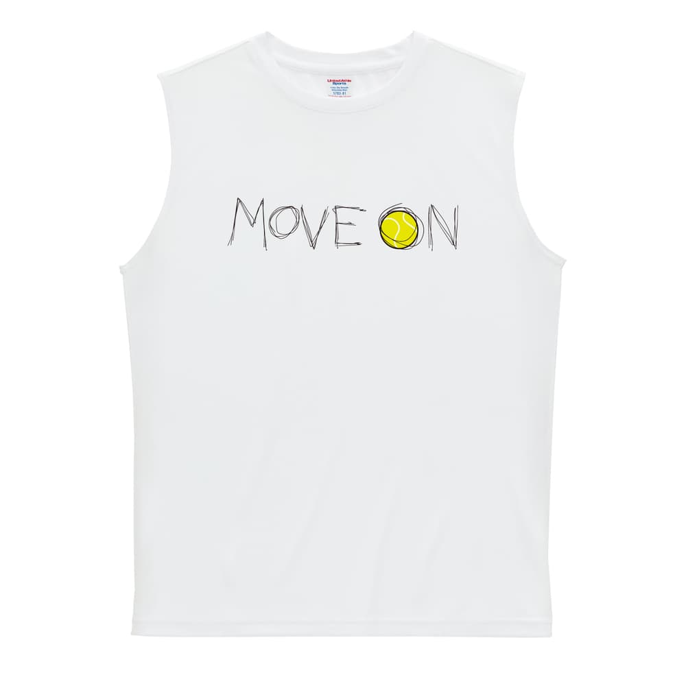 テニス MOVE ON 進め リサイクルポリエステル ノースリーブシャツ