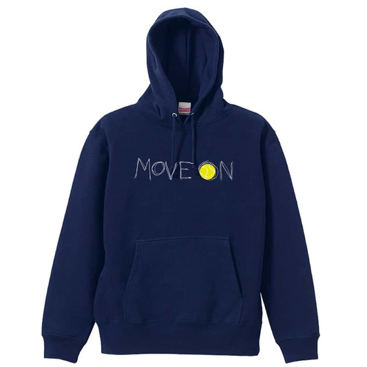 テニス MOVE ON 進め 裏パイルプルオーバーパーカー