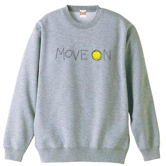 テニス MOVE ON 進め 裏パイルスウェットトレーナー