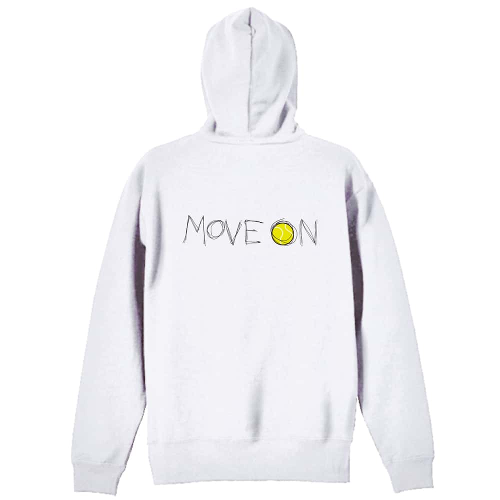 テニス MOVE ON 進め 裏パイルジップパーカー