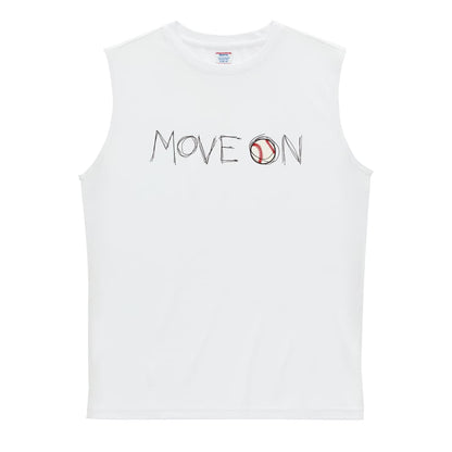 野球 MOVE ON 進め リサイクルポリエステル ノースリーブシャツ