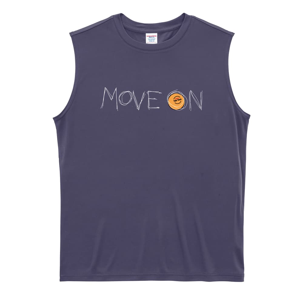 卓球 MOVE ON 進め リサイクルポリエステル ノースリーブシャツ