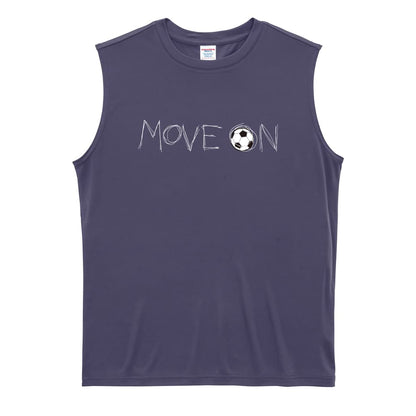サッカー MOVE ON 進め リサイクルポリエステル ノースリーブシャツ