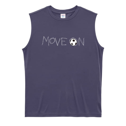 サッカー MOVE ON 進め リサイクルポリエステル ノースリーブシャツ