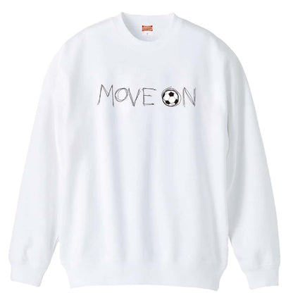 サッカー MOVE ON 進め 裏パイルスウェットトレーナー
