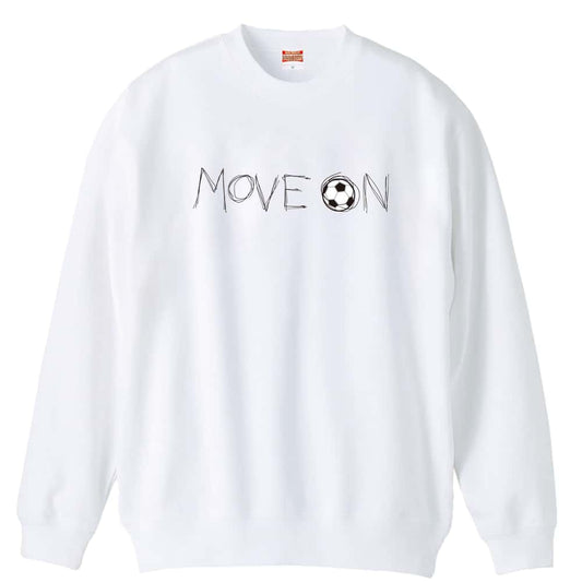 サッカー MOVE ON 進め 裏パイルスウェットトレーナー