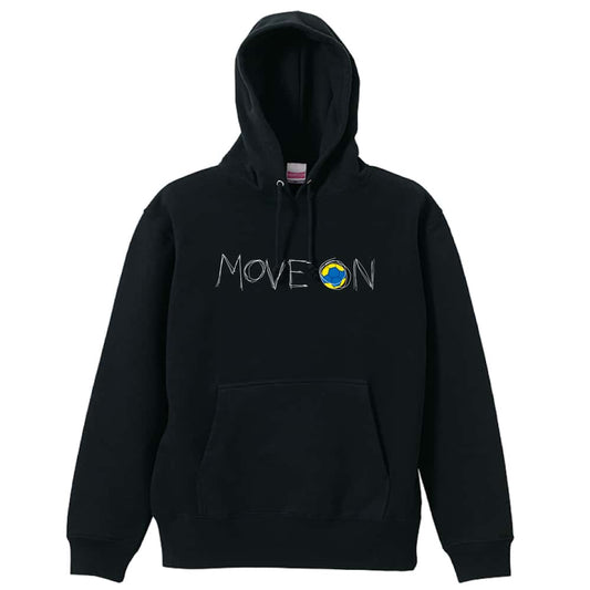 ハンドボール MOVE ON 進め 裏パイルプルオーバーパーカー