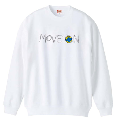 ハンドボール MOVE ON 進め 裏パイルスウェットトレーナー