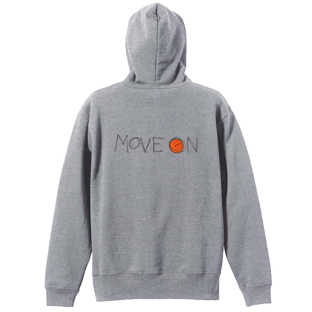 ラクロス MOVE ON 進め 裏パイルジップパーカー