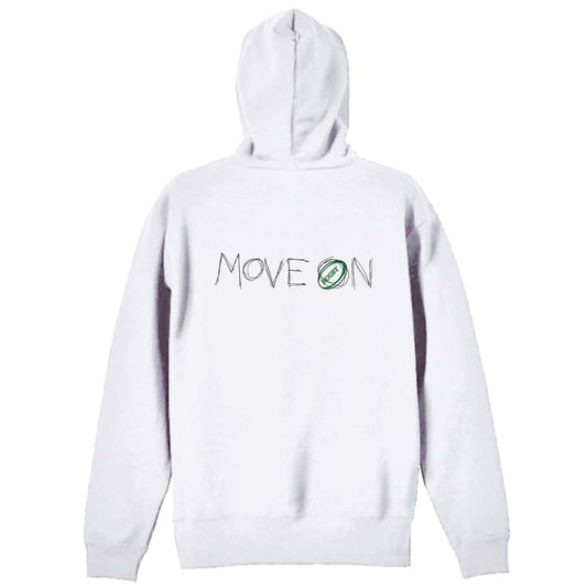 ラグビー MOVE ON 進め 裏パイルジップパーカー