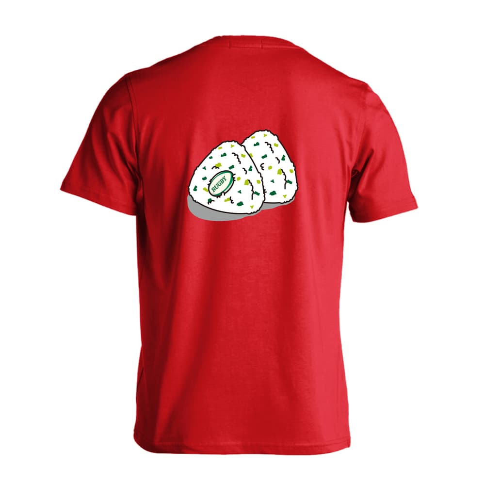 ラグビー ラグビーボール in おにぎり 吸水速乾ドライTシャツ