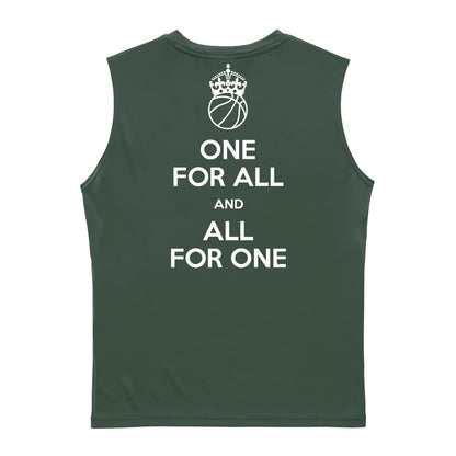 バスケットボール ONE FOR ALL AND ALL FOR ONE バスケットボール リサイクルポリエステル ノースリーブシャツ