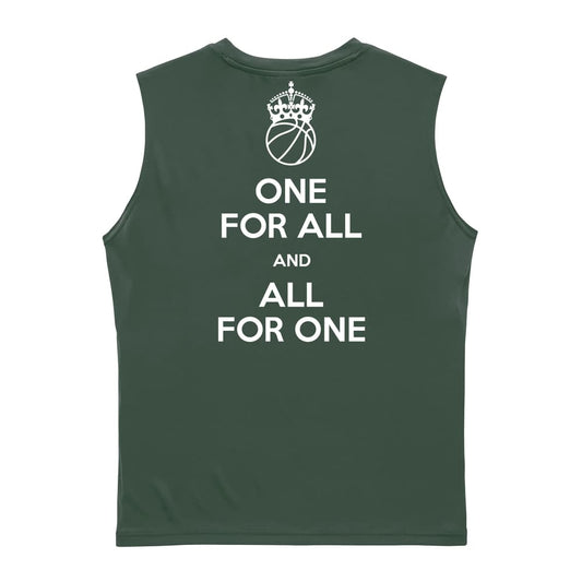 バスケットボール ONE FOR ALL AND ALL FOR ONE バスケットボール リサイクルポリエステル ノースリーブシャツ