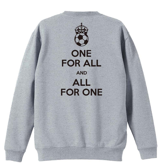 サッカー ONE FOR ALL AND ALL FOR ONE サッカー 裏パイルスウェットトレーナー