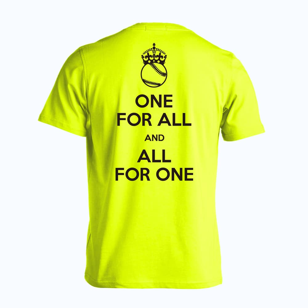 野球 ONE FOR ALL AND ALL FOR ONE 吸水速乾ドライTシャツ