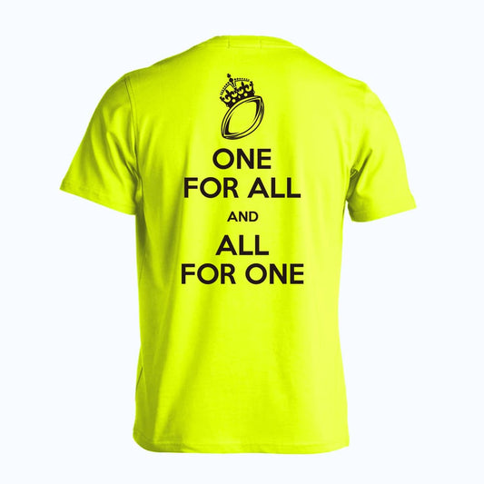 ラグビー ONE FOR ALL AND ALL FOR ONE 吸水速乾ドライTシャツ