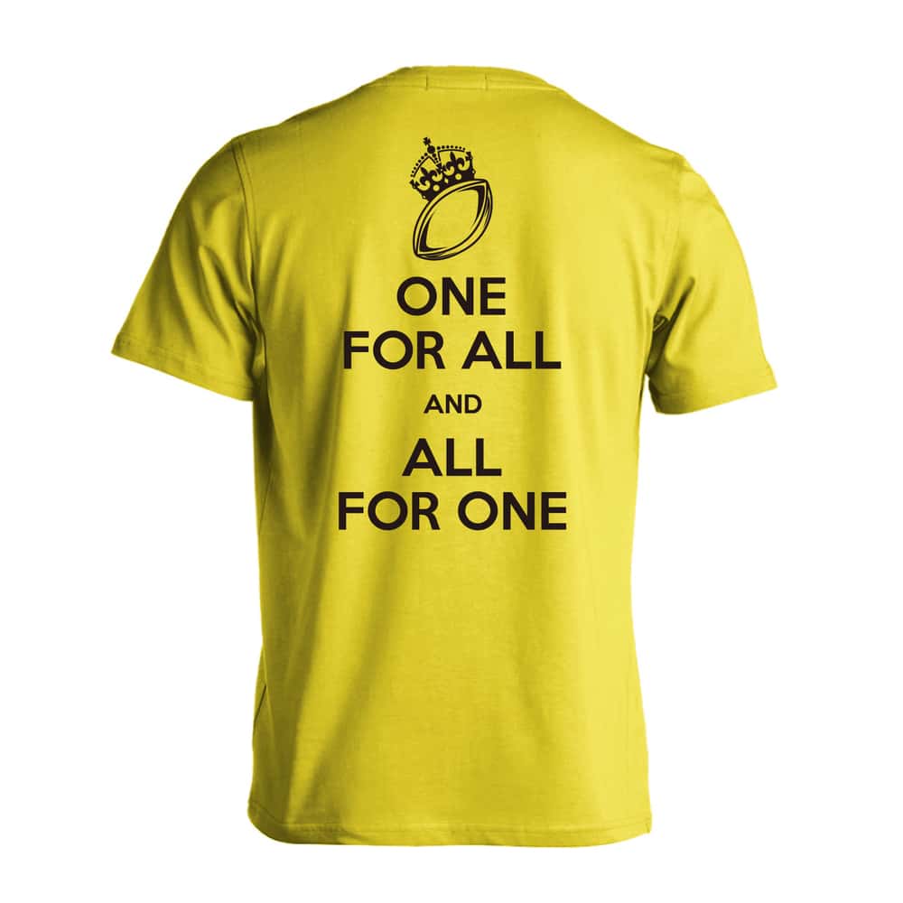 ラグビー ONE FOR ALL AND ALL FOR ONE ラグビー 吸水速乾ドライTシャツ