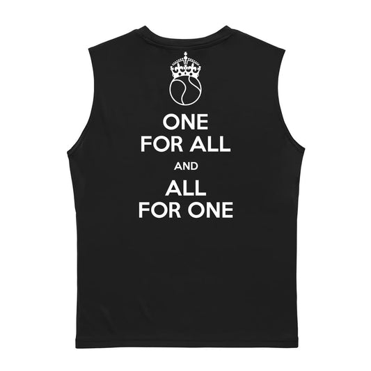 テニス ONE FOR ALL AND ALL FOR ONE テニス リサイクルポリエステル ノースリーブシャツ