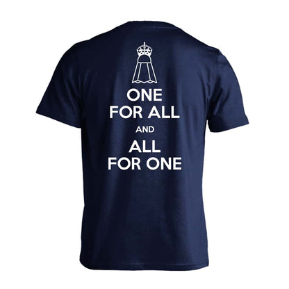 バドミントン ONE FOR ALL AND ALL FOR ONE バドミントン 吸水速乾ドライTシャツ