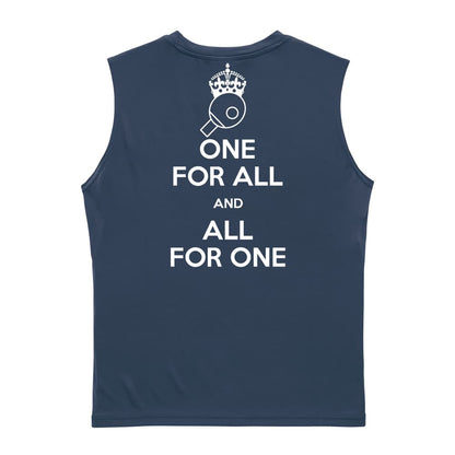 卓球 ONE FOR ALL AND ALL FOR ONE 卓球 リサイクルポリエステル ノースリーブシャツ