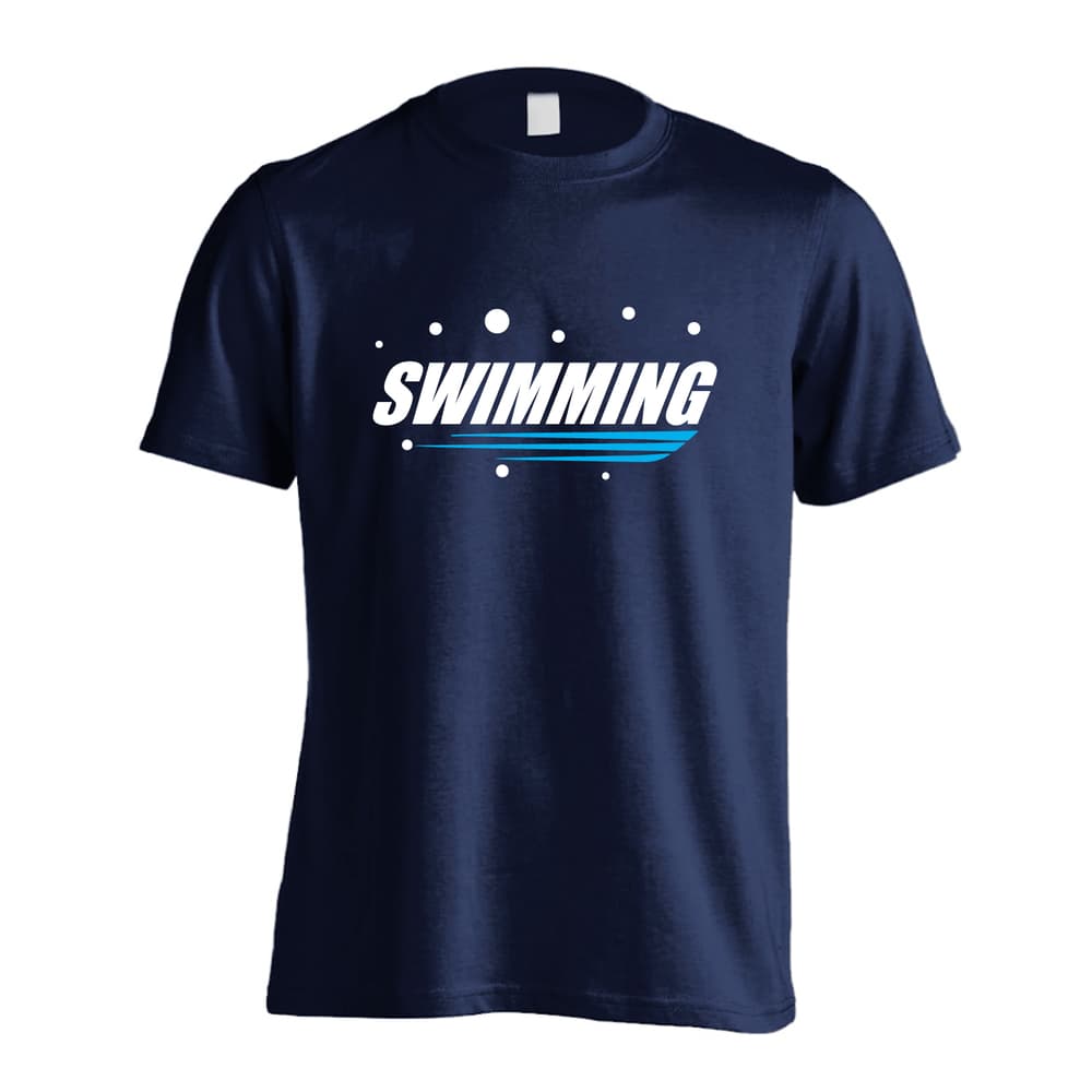 水泳 SWIMMING バブルロゴ 吸水速乾ドライTシャツ