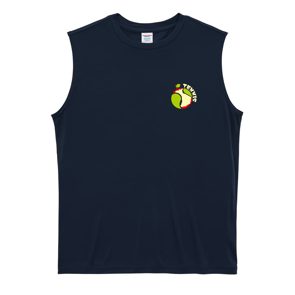 テニス りんごでテニス リサイクルポリエステル ノースリーブシャツ