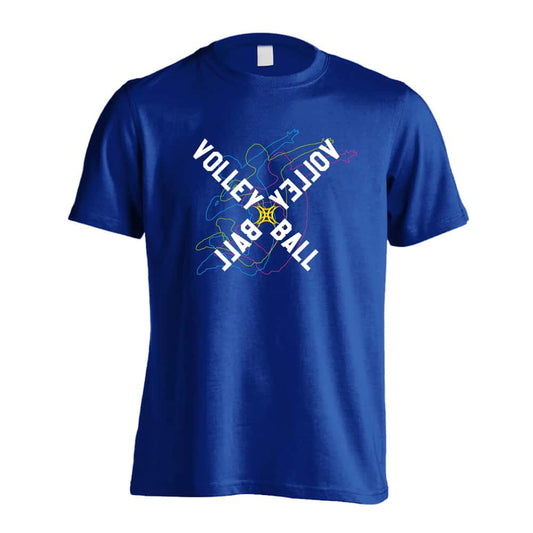 バレーボール ネオンスタイルのクロスVOLLEYBALL 吸水速乾ドライTシャツ