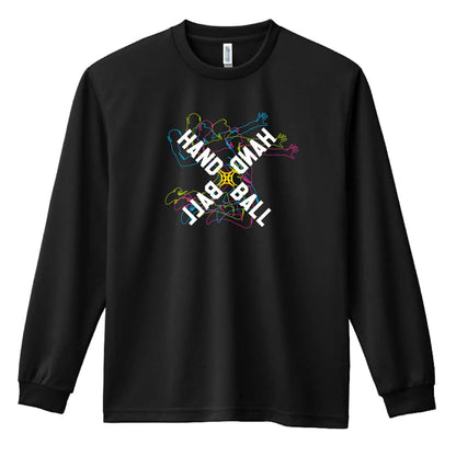 ハンドボール ネオンスタイルのクロスHANDBALL 吸水速乾ドライロングTシャツ