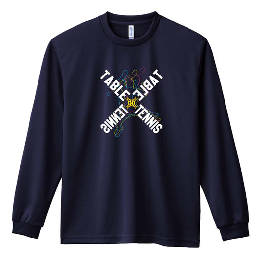 卓球 ネオンスタイルのクロスTABLETENNIS 吸水速乾ドライロングTシャツ