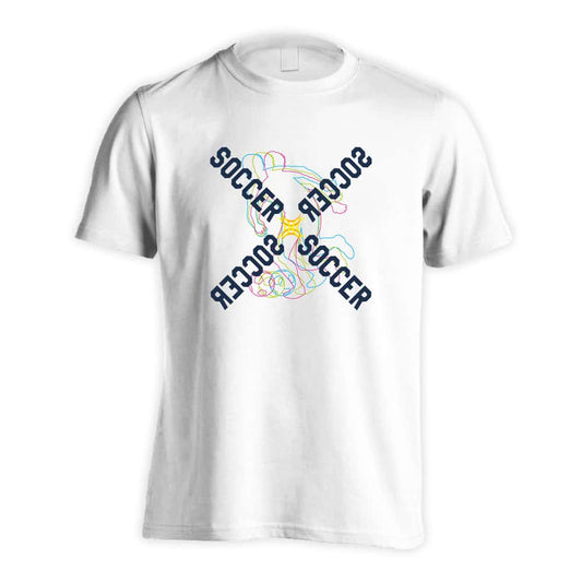 サッカー ネオンスタイルのクロスSOCCER 吸水速乾ドライTシャツ