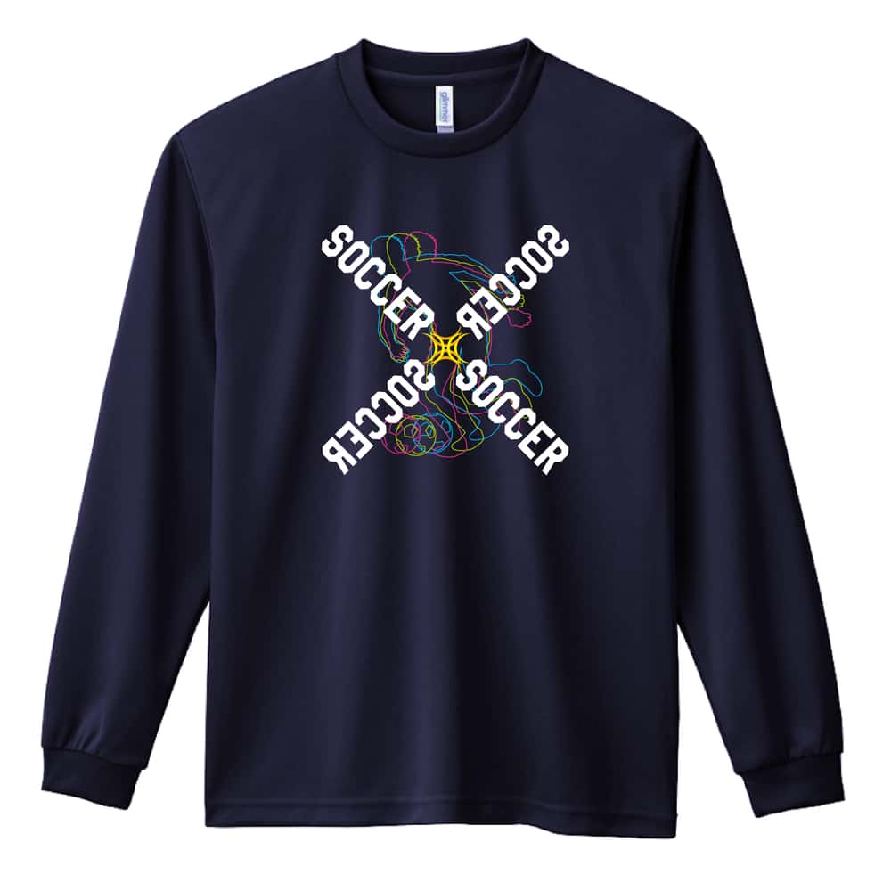 サッカー ロンT 長袖ドライTシャツ｜名入れOK｜アートワークス神戸