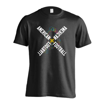 アメリカンフットボール ネオンスタイルのクロスAMERICAN FOOTBALL 吸水速乾ドライTシャツ