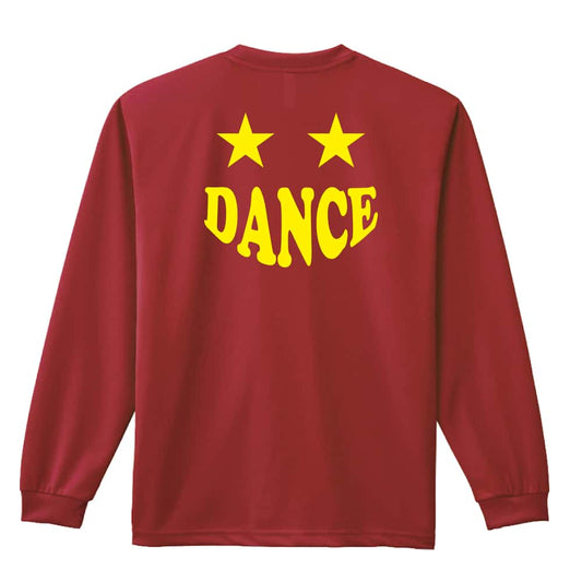 ダンス スマイルダンススター 吸水速乾ドライロングTシャツ