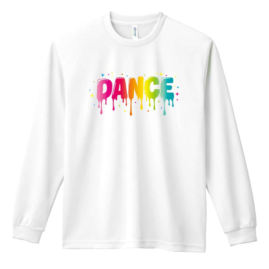ダンス カラフルドリップDANCE 吸水速乾ドライロングTシャツ