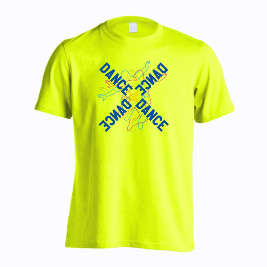 ダンス ネオンスタイルのクロスDANCE 吸水速乾ドライTシャツ