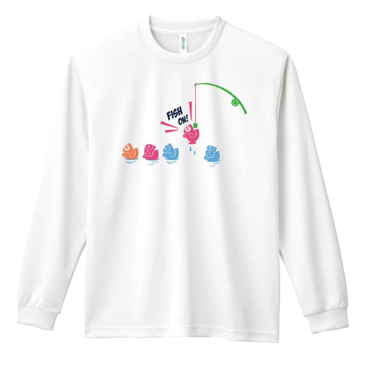 フィッシング FISH ON 吸水速乾ドライロングTシャツ