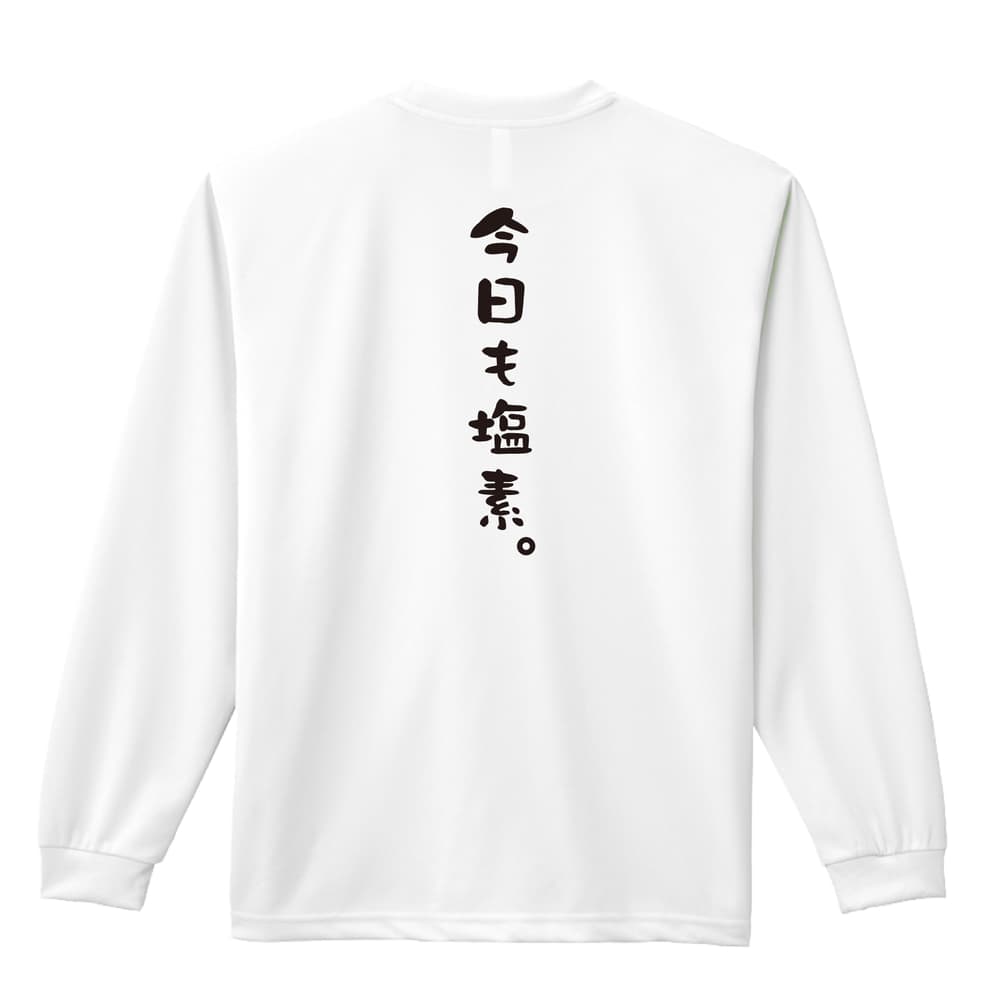 水泳 今日も塩素 吸水速乾ドライロングTシャツ