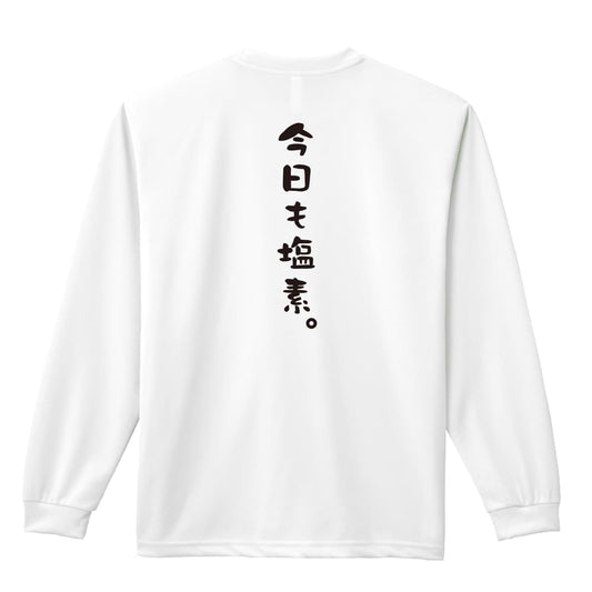 水泳 今日も塩素 吸水速乾ドライロングTシャツ