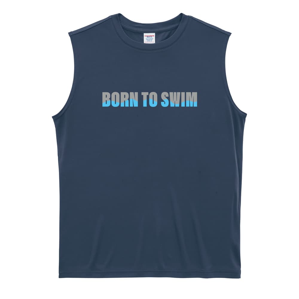 水泳 BORN TO SWIM リサイクルポリエステル ノースリーブシャツ