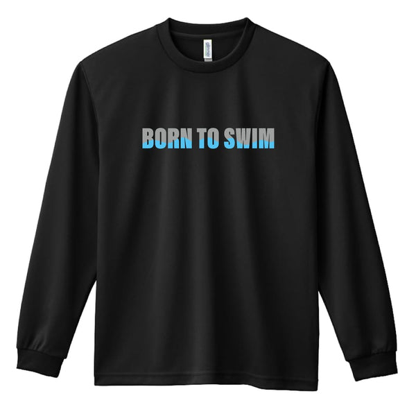 BORN TO SWIM 水泳 競泳 ロンT ドライ 長袖 練習着 AW-SPT1368-TSL-DRY