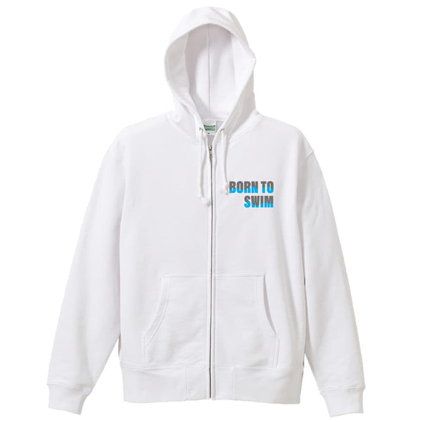 BORN TO SWIM 水泳 競泳 パーカー ジップパーカー 裏パイル 練習着 AW-SPT1368-ZP-PIL