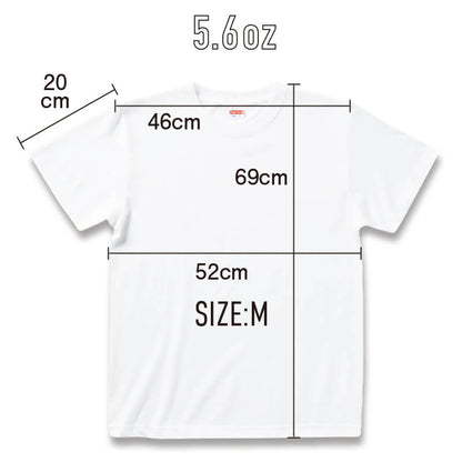 1文字プリントTシャツ 1-CHARA-TS