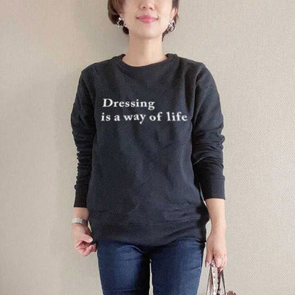 Dressing is a way of life スウェット ADORA00219-MLC-HAPPY002