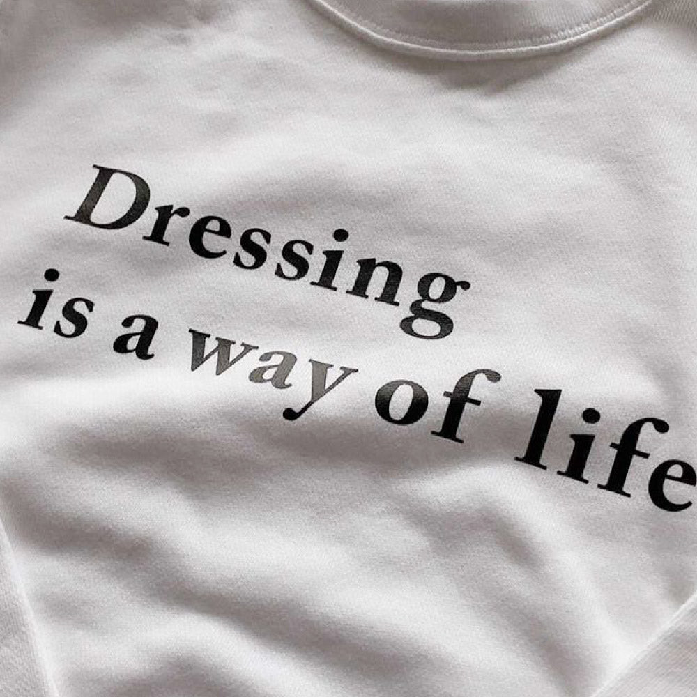 Dressing is a way of life スウェット ADORA00219-MLC-HAPPY002