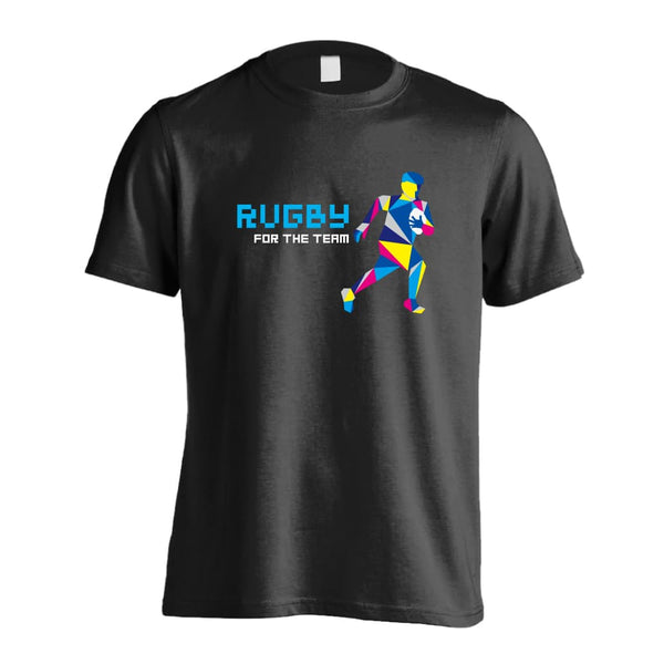 ポリゴンシルエットのラグビー ラグビーTシャツ 半袖プレミアムドライ 練習着 AW-RUG0977-TS-DRY