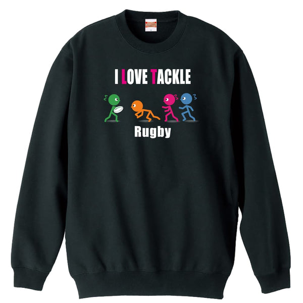 I LOVE TACKLE ラグビートレーナー スウェット 裏パイル 練習着 AW-RUG1140-TR-PIL