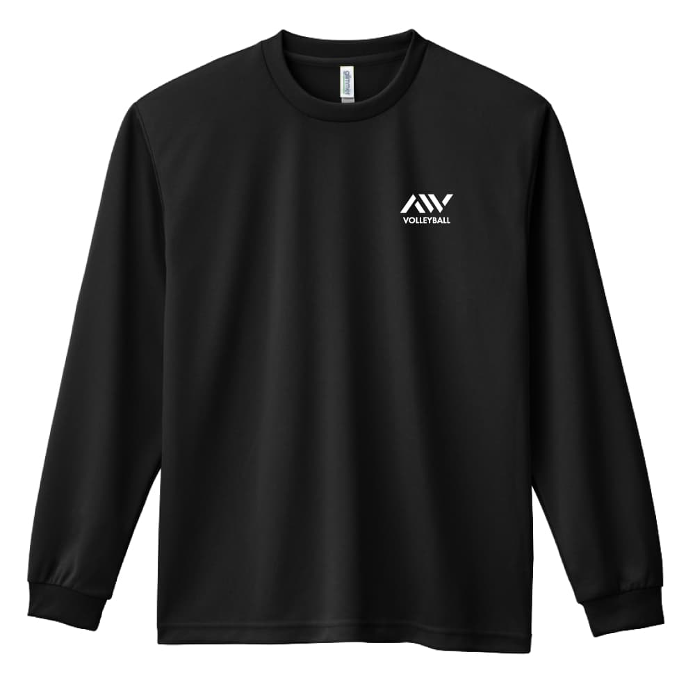 C COACH シンプルポジションデザイン バレーボール ロングTシャツ ドライ 練習着 AW-VLY0407-TSL-DRY